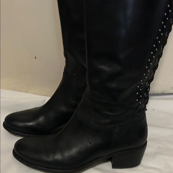 Arturo Chiang Black Over the Knee Boots - Picture 7 of 11